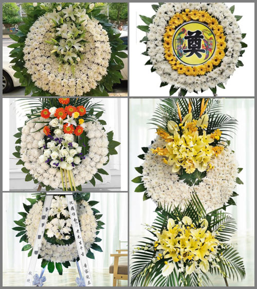 山东青岛莱西市望城街道张家泊村花圈速递