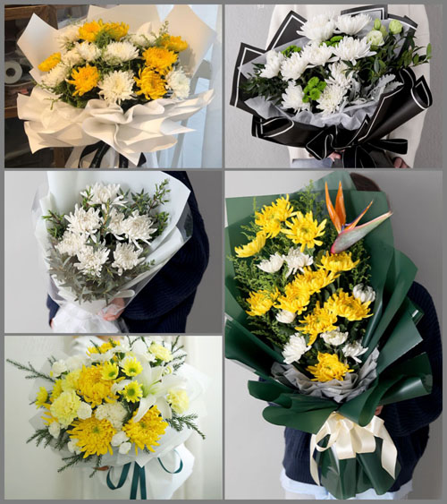 山东青岛莱西市望城街道张家泊村白事花束代送
